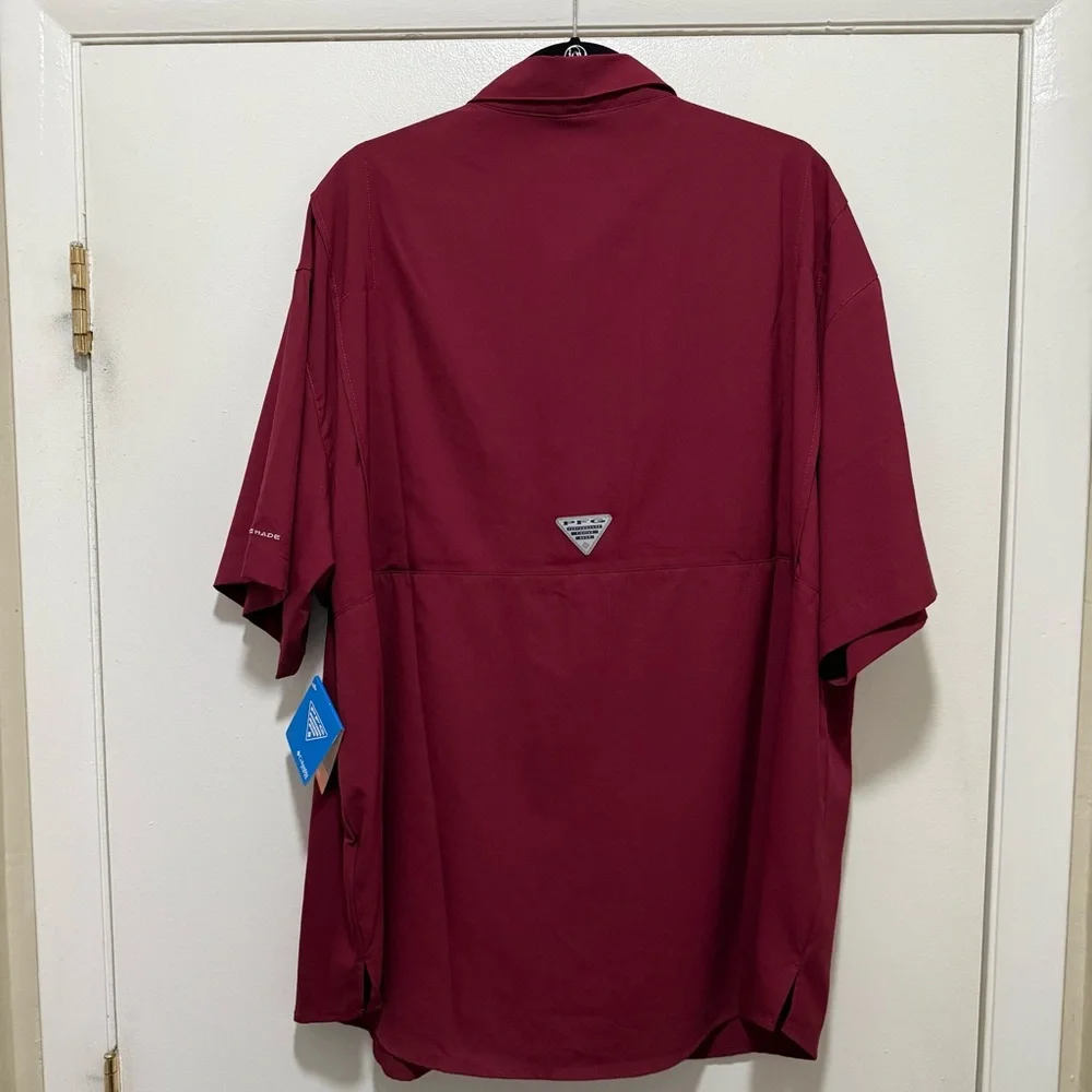 Columbia PFG, men’s Florida State University garnet fishing shirt size XXL - Picture 2 of 13